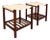 Brazilian Modern Pair of Side Tables in Rosewood & Marble, Brazil, 1960s For Sale