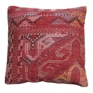 Vintage Kilim Rug Pillow Cover For Sale