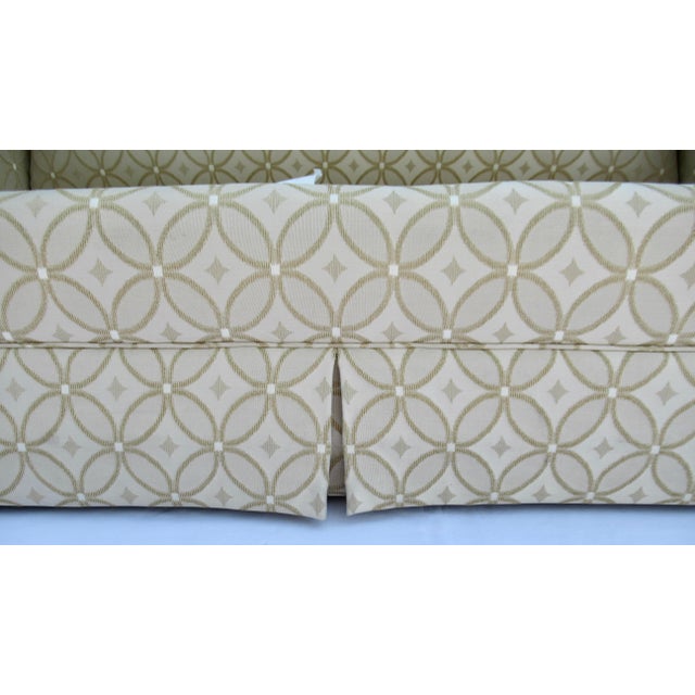 Vintage C.1990's Custom Brunschwig & Fils Club Sofa/Loveseat With (Rubelli Textile Umbrella Line, Sacho Textile) For Sale - Image 11 of 18