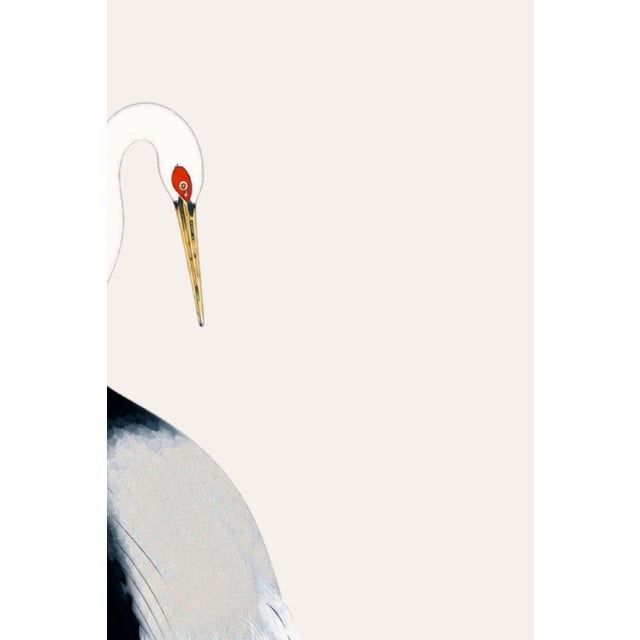 Japanese Japanese Crane Study Ii, Original Print, 24" X 36" For Sale - Image 3 of 9