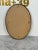 Vintage Italian Oval Wood Wall Mirror With Smoked Glass 1980s For Sale - Image 4 of 7