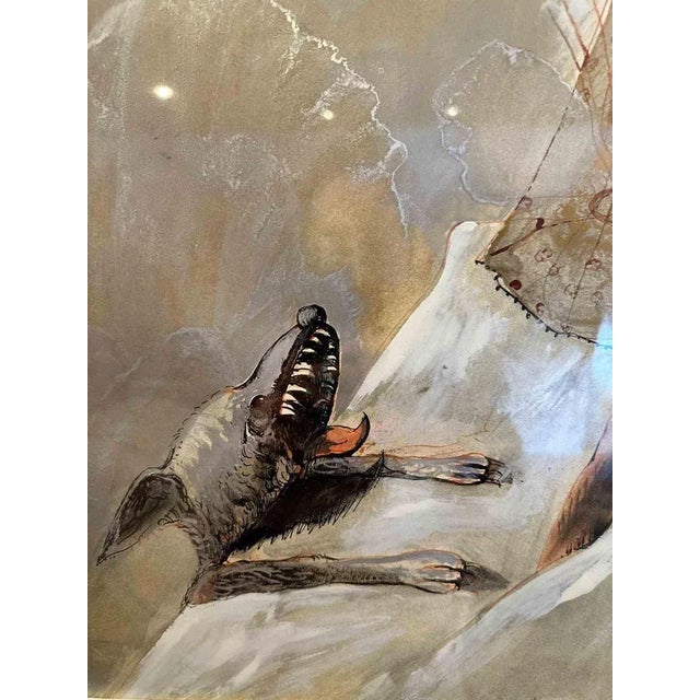 Sergio Vacchi, The Venus Veil, Oil on Canvas, 1976 For Sale - Image 4 of 5