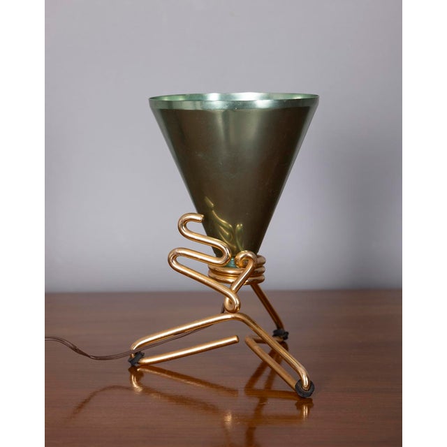 Mid-Century Modern Vintage Table Lamp by Ettore Sottsass for Rinnovel, 1950s For Sale - Image 3 of 9