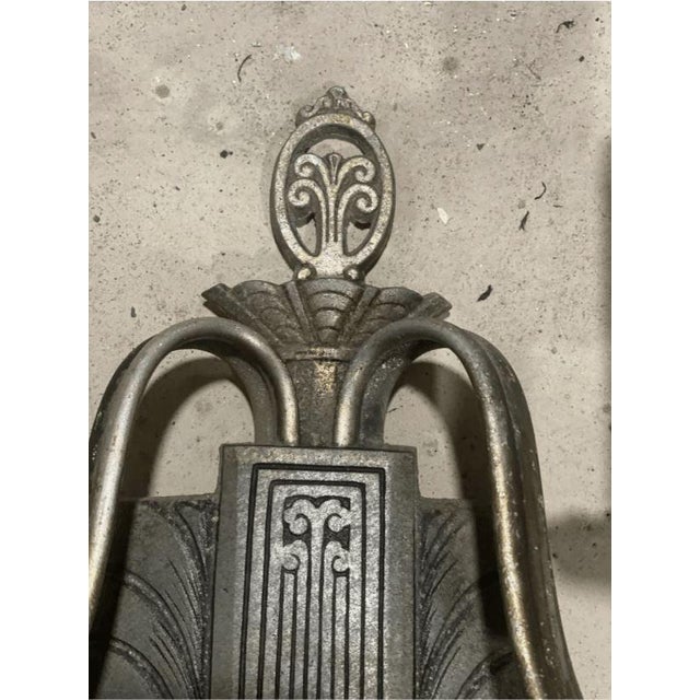 Antique Art Deco 2 Light Wall Sconce for Repair For Sale - Image 4 of 8