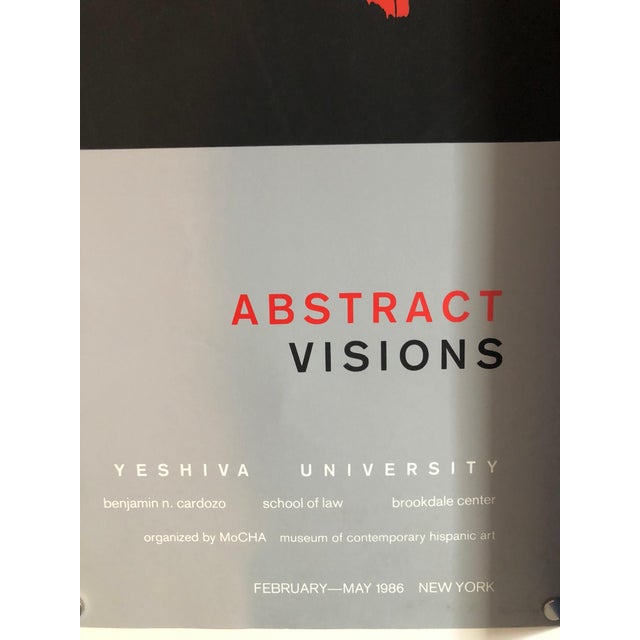 Abstract Perez Melero, Screen Print Poster Construction "Abstract Visions" Latin American Kinetic Art, 1986 For Sale - Image 3 of 6