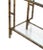 Metal Mid-Century Modern Faux Bamboo Arch Shape Glass Shelves Etagere For Sale - Image 7 of 8