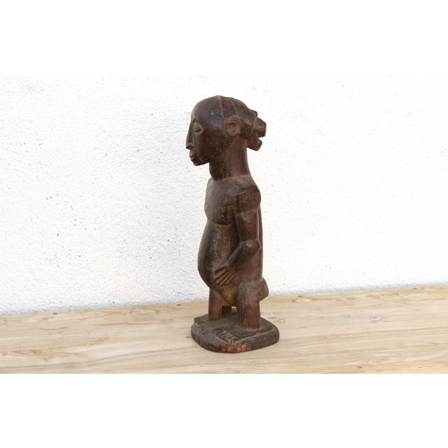 Black Authentic Carved African Ancestor Figure For Sale - Image 8 of 9