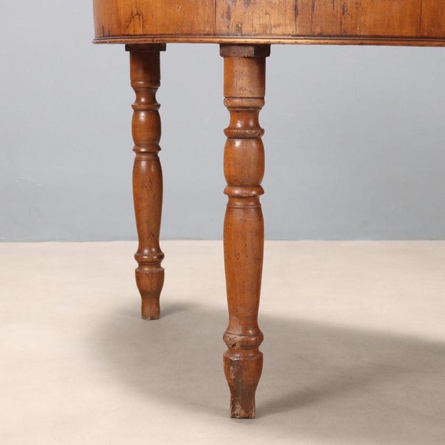 Wood 19th Century Walnut Console Table, Italy For Sale - Image 7 of 9