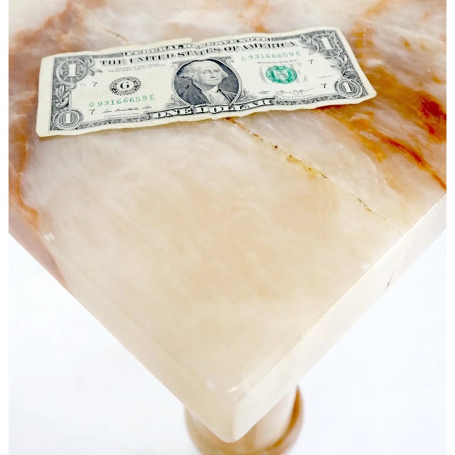 Vintage Round Turned Onyx Pedestal Stand For Sale - Image 4 of 13