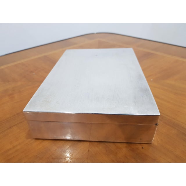 Silver Cigar Box in 925 Silver For Sale - Image 5 of 9