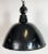 East German Black Enamel Factory Light by LBD Veb Leuchtenbau, Dresden, 1950s For Sale - Image 6 of 18