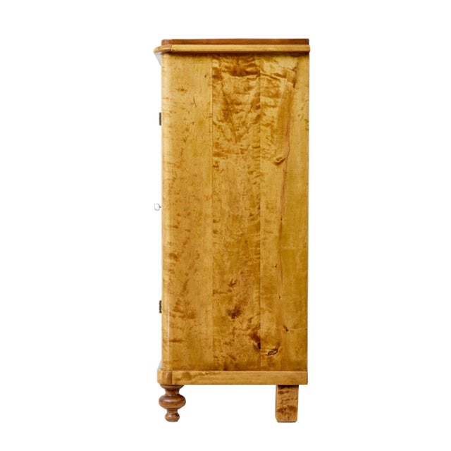 Antique Swedish Birch Fitted Cabinet For Sale - Image 6 of 11