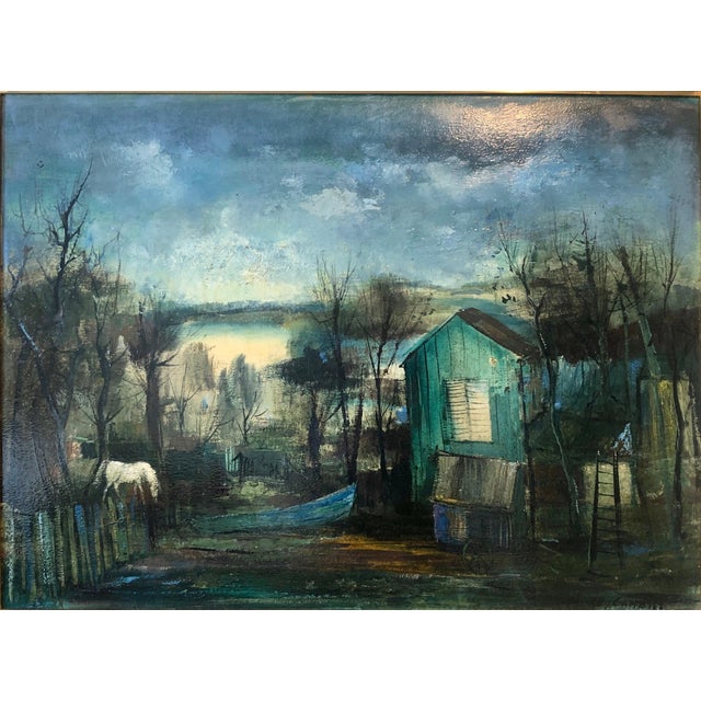 Guy Cambier Oil Painting (French, 1923-2008), "Cabane du Pêcheur", oil on panel, signed "Guy Cambier" at lower right,...