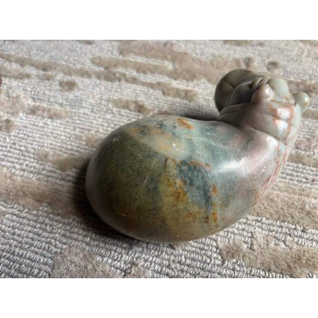 Carved Stone Hippopotamus Group, Zimbabwe, Set of Three For Sale - Image 10 of 13