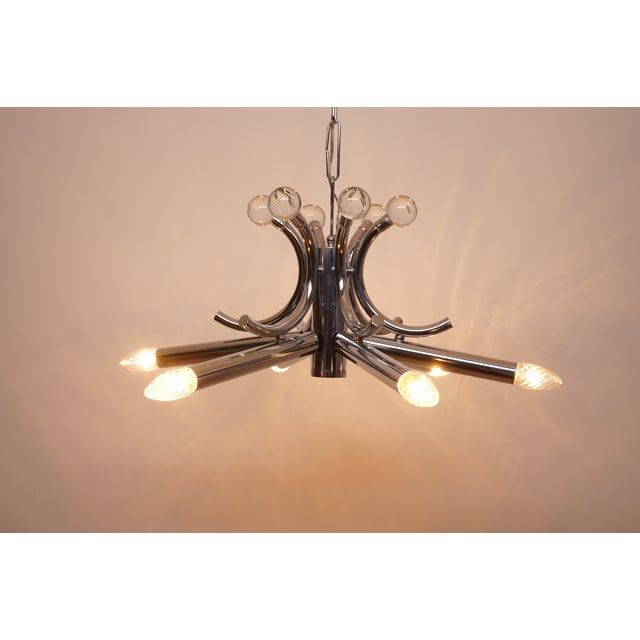 Sputnik Chrome Pendant Lamp, 1970s For Sale - Image 11 of 15