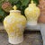 Chinoiserie Mid 20th Century Italian Chinoiserie Yellow Prunus Relief Ginger Jars - A Pair For Sale - Image 3 of 12