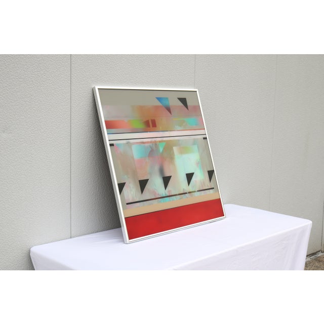 1988 Richard Hammond Flight-1 Abstract Expressionism Artwork Enamel on Plexiglass For Sale - Image 9 of 18