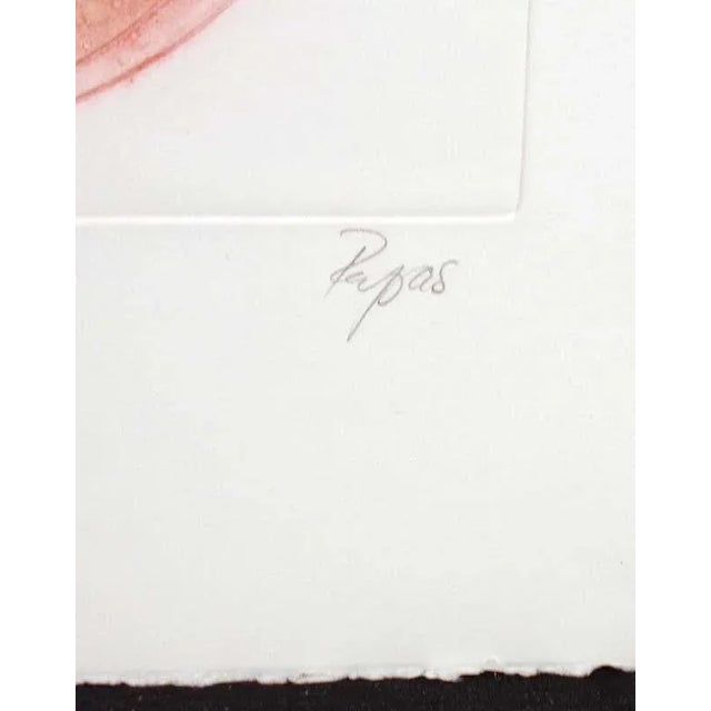 Impressionist William Papas "Resting Filly" Hand Signed Art Color Etching Horse Equine For Sale - Image 3 of 6