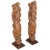 Pair of Antique Indian Carved Wood Architectural Temple Fragments on Stands For Sale - Image 15 of 15