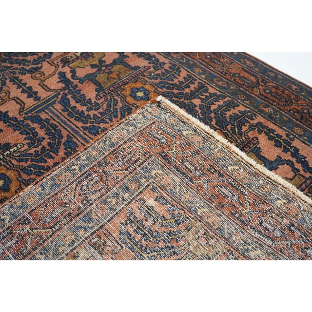 Antique Bibikabad Rug 4'3'' X 6'5'' For Sale - Image 9 of 10