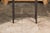 Brown Narrow Side Table with Louis Vuitton Leather Top and Custom Metal Stand For Sale - Image 8 of 11