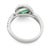 Emerald 14k White Gold Emerald Diamond Ring For Sale - Image 8 of 10