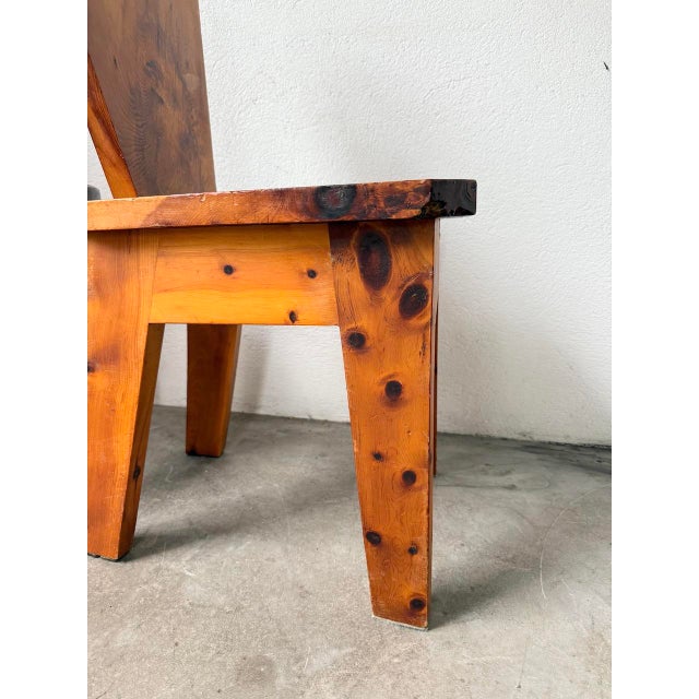 Brutalist Savoyard Pine Chairs, 1950s, Set of 2 For Sale - Image 16 of 18