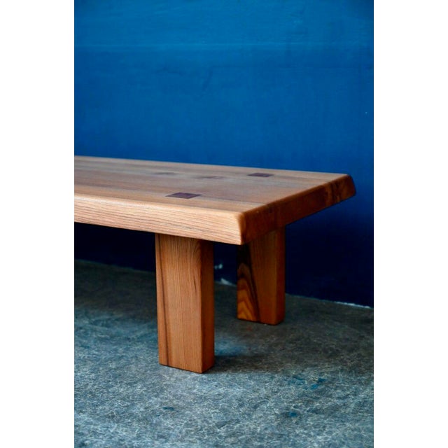 Contemporary Vintage Brutalist T08 Elm Coffee Table by Pierre Chapo, 1960s For Sale - Image 3 of 17