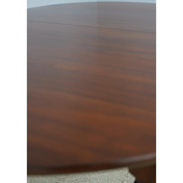 1970s Henkel Harris Cherry Oval Dining Table For Sale - Image 5 of 18