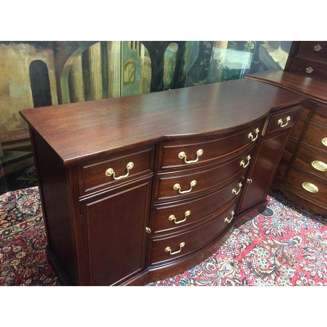 Vintage Mahogany Buffet, Federal Revival Server For Sale - Image 4 of 11