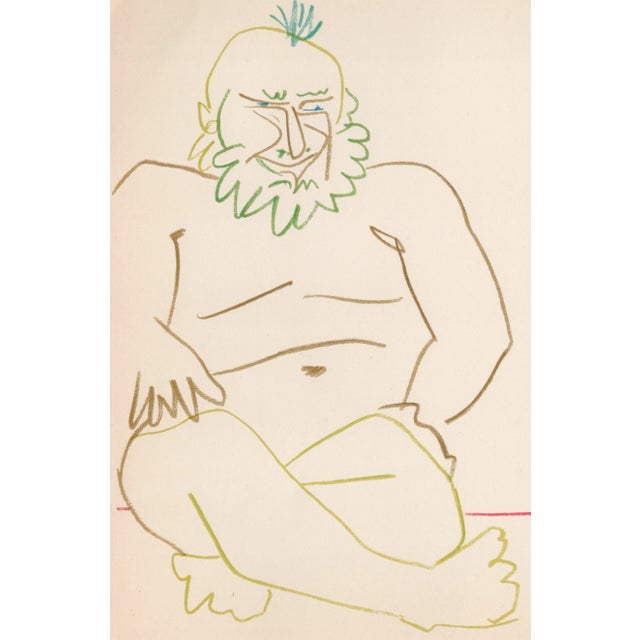 Pablo Picasso (1881-1973) Vieil Homme Barbu et Nu Assise (Bearded Old Man and Seated Nude) from The Human Comedy Colour...