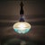 Mid-Century Modern Agua Blue Art Glass Pendant Light in Teak, 1960s For Sale - Image 6 of 11