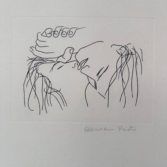 Gregorio Prieto, Serigraph on Paper The Kiss, 1920s, Paper For Sale - Image 14 of 18