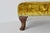 Vintage Queen Anne-Style Velvet Cushion Cabriole Legs Footstool Ottoman For Sale - Image 10 of 15