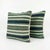 This beautiful 24'' x 24'' pillow cover set was made from authentic Turkish rug pieces. Bright colors of wool adorn the...