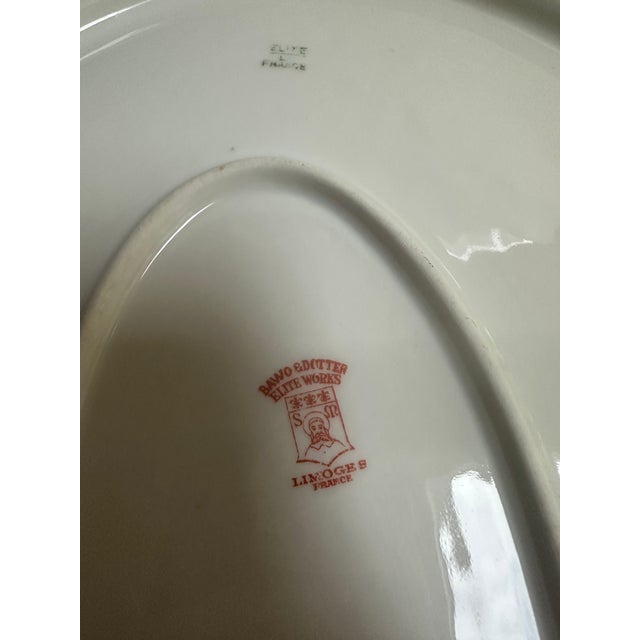 Antique late 19Th Century Limoges Bawo & Dotter Elite Works Rare Serving Platter is a Stanning Piece of Dinnerware Adorned...