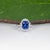 2020s 2.4Ct Tanzanite Ring With Lab Grown Diamond Halo: Solid 14k Gold, Size 6.75 For Sale - Image 5 of 9