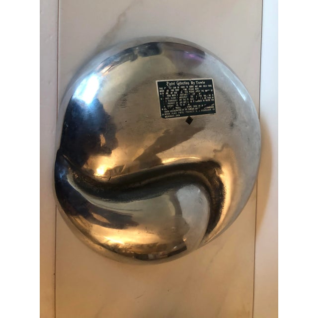 Towle Silversmiths Towle Yin-Yang Chip and Dip Aluminum Bowl For Sale - Image 4 of 6