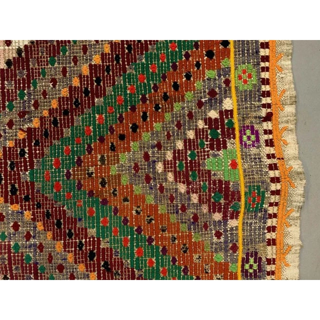 Large Vintage Turkish Kilim Rug For Sale - Image 10 of 11