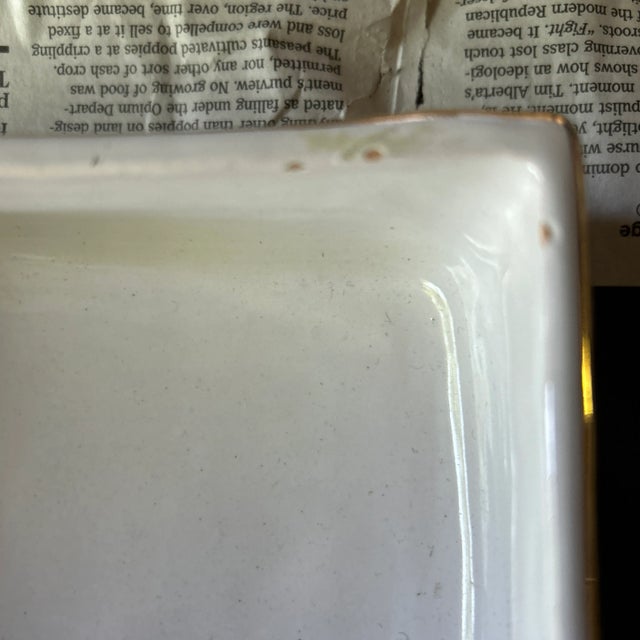 White 1970s Hand Painted Deruta Ceramic Jewelry Box For Sale - Image 8 of 8