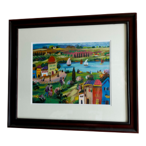 Shlomo Alter “Paradise City” Contemporary Limited Edition Seriolithograph in Color on Wove Paper, Signed and Numbered