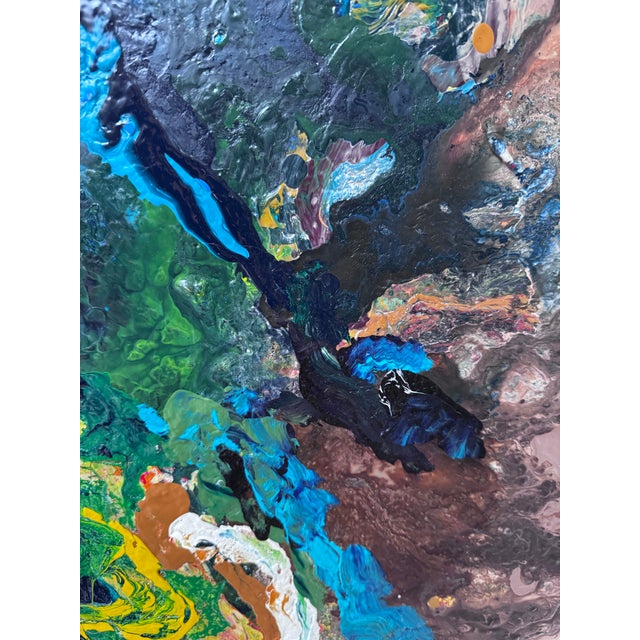 “Winter” Contemporary Textured Abstract Painting on Canvas, 2010 For Sale - Image 9 of 9