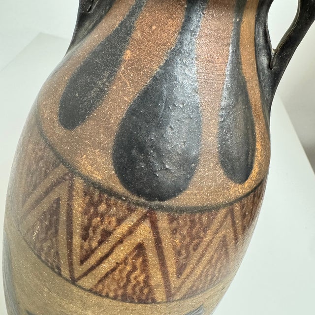 Greek-Style Vase in Glazed Stoneware by Étienne Vilotte, France, 1925 For Sale - Image 13 of 18