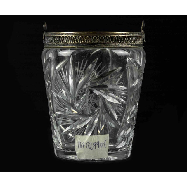 Glass Cooler is a wonderful glass decorative object, realized during the 1970s. Beautifully decorated glass wine cooler...