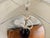 Contemporary Mottega Purple & Lucite Double Socket Lamp For Sale - Image 3 of 8
