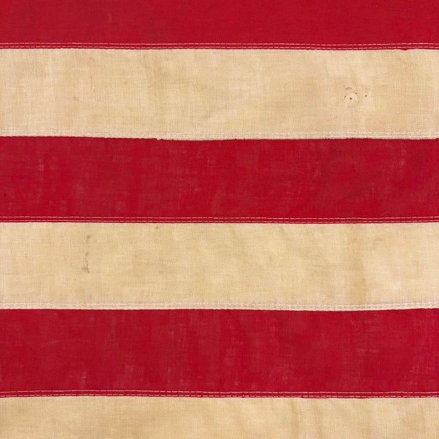 Vintage Cotton American Flag With 48 Sewn Stars For Sale In Los Angeles - Image 6 of 6