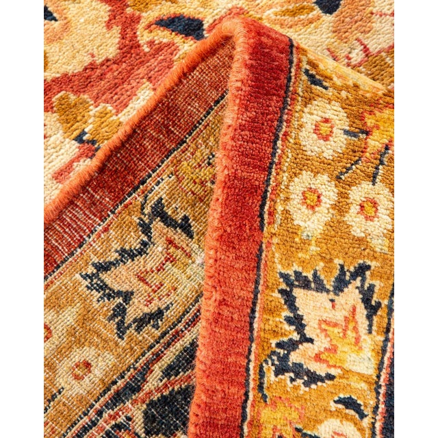 Mogul, One-of-a-Kind Hand-Knotted Area Rug in Orange, 8' 2" x 10' 9" For Sale In New York - Image 6 of 8
