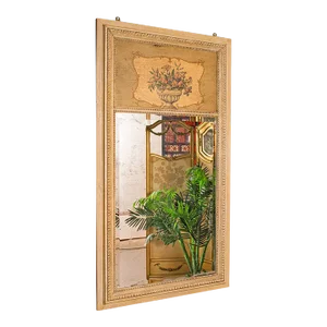 1900's Tall Victorian Antique Trumeau Mirror
