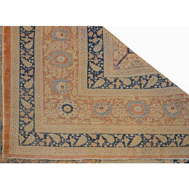 Early 20th Century Hadji Jalili Tabriz Rug For Sale - Image 10 of 11