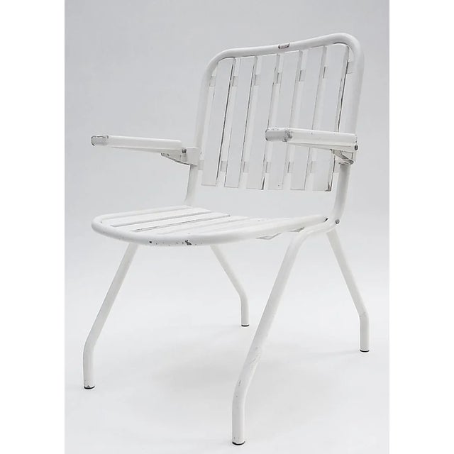 White Set of Foldable Garden Armchairs from HEM, 1960s For Sale - Image 8 of 18